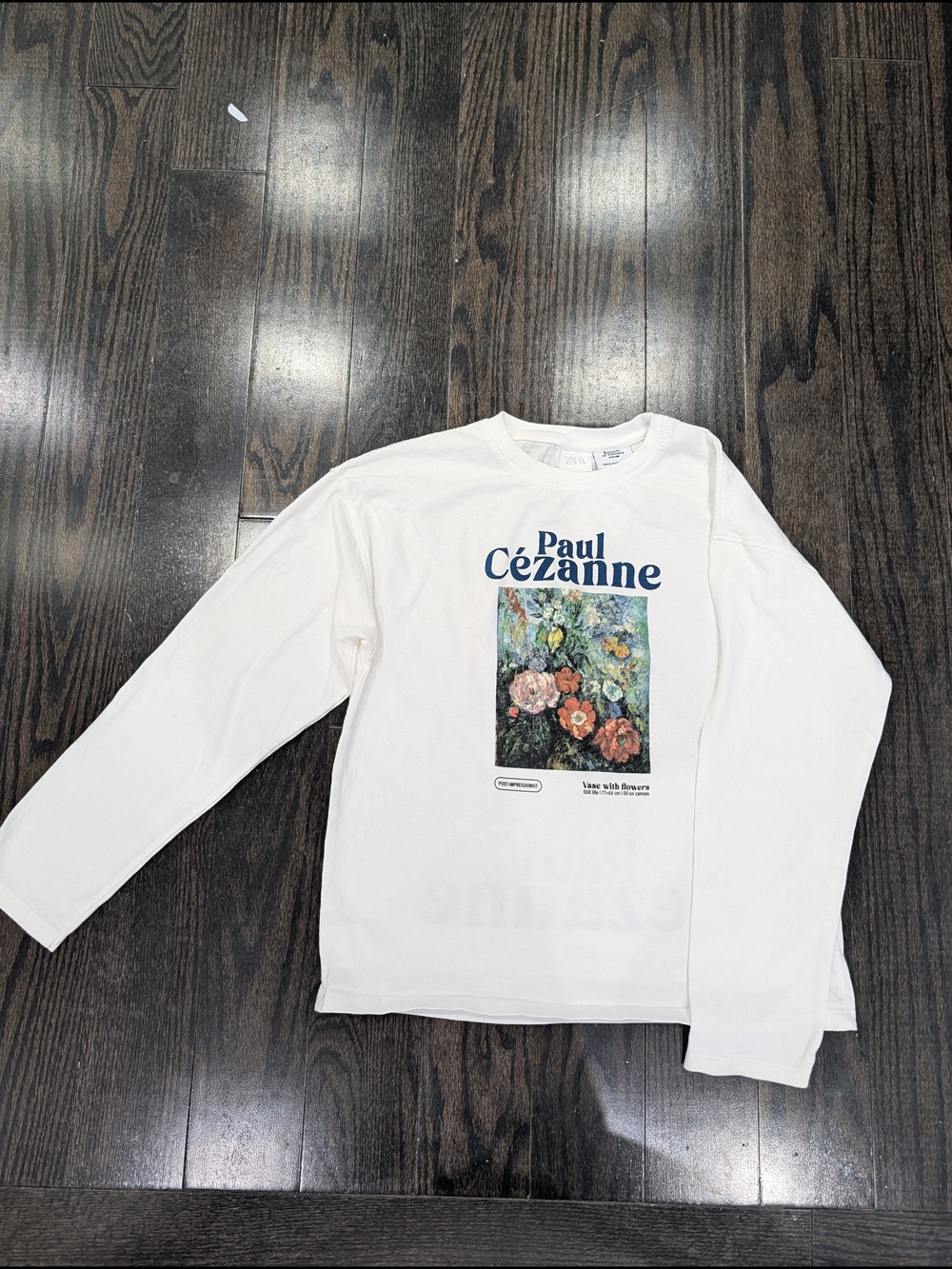 2/$20 ZARA Paul Cézanne “Vase with Flowers” Long Sleeve Shirt – Kids Size 11–12